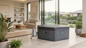 Spa semi-rigide Octopus de Netspa installé par Art et Loisirs Piscines, à Metz et alentours