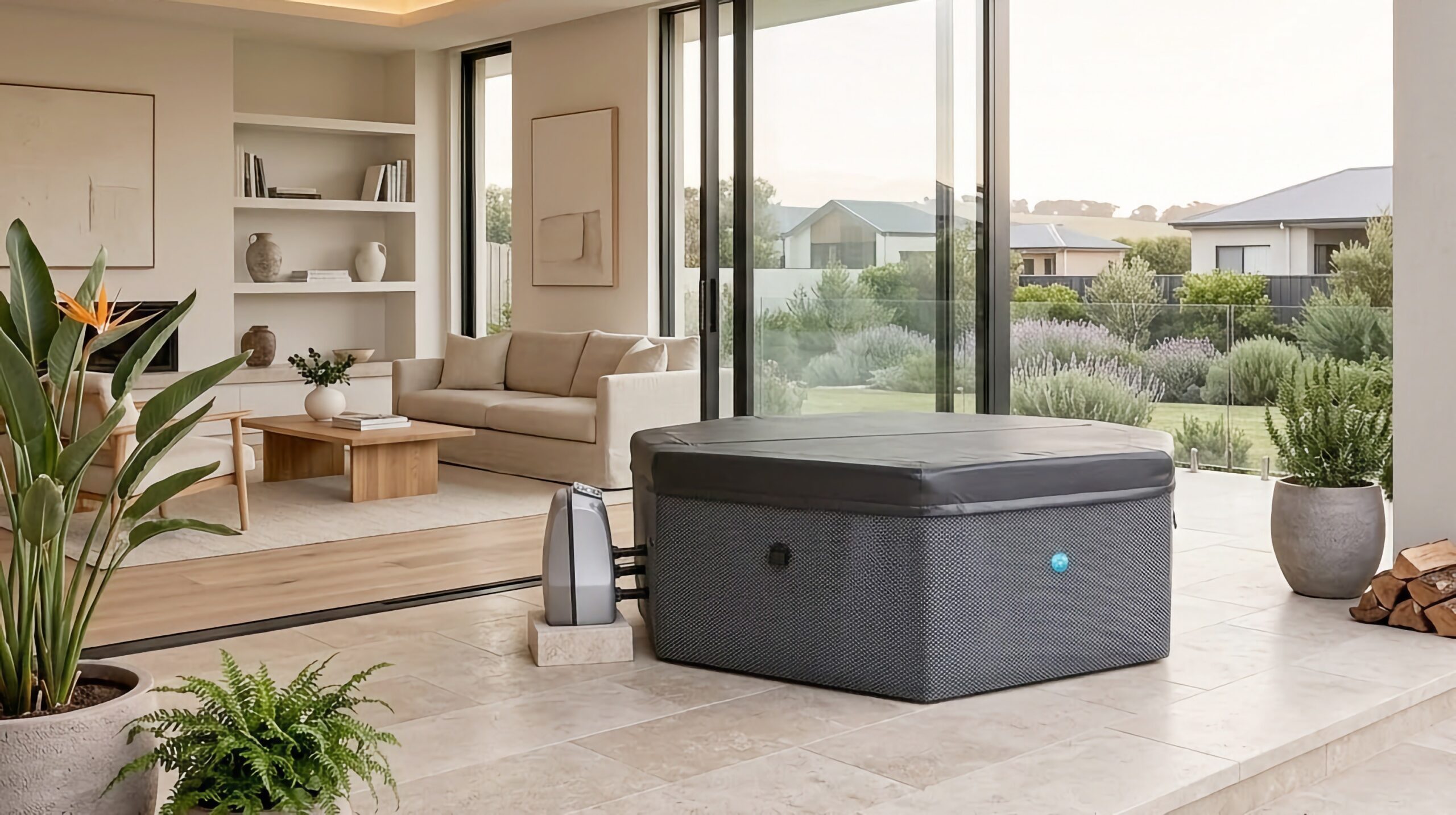 Spa semi-rigide Octopus de Netspa installé par Art et Loisirs Piscines, à Metz et alentours